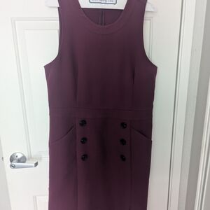 Elegant Plum Sleeveless Dress